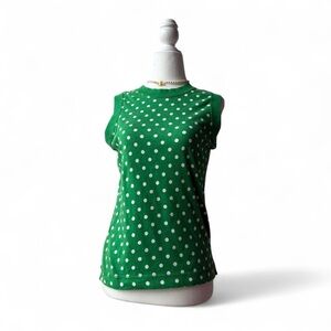 Polka Dot Sleeveless Top